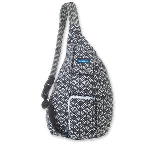KAVU BAG Static Rhombus black & white rope bag